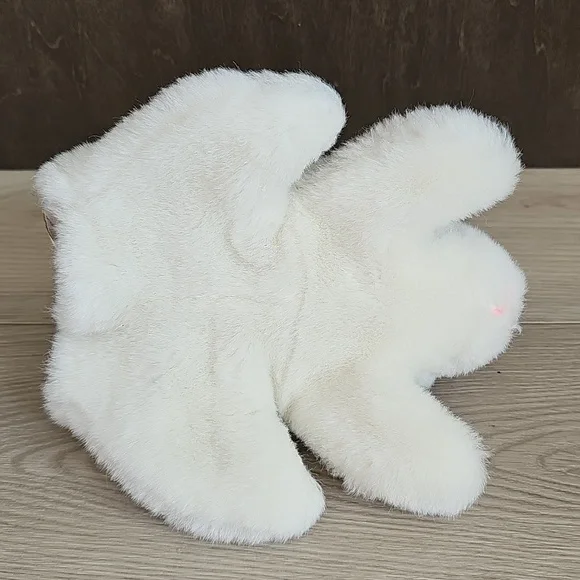 Folkmanis Easter White Bunny Rabbit Plush Hand Puppet - Picture 4 of 6